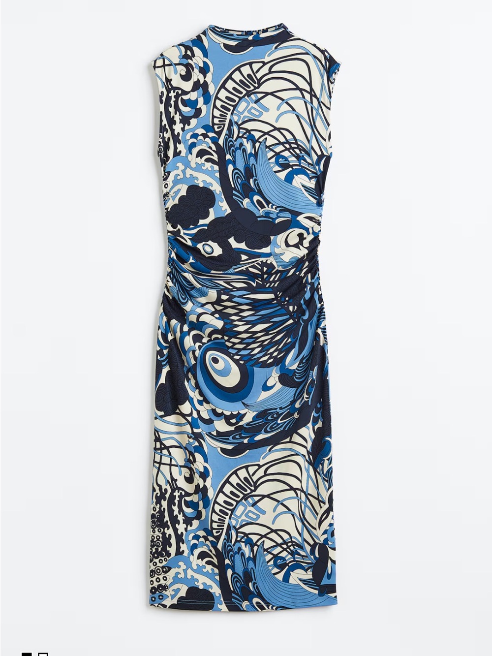H&M Midi Abstract Pucci Print Dress